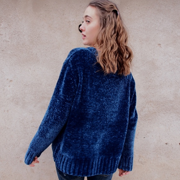 NWOT Nordstrom BNCI Blanc Noir Chenille Pullover - Picture 3 of 7